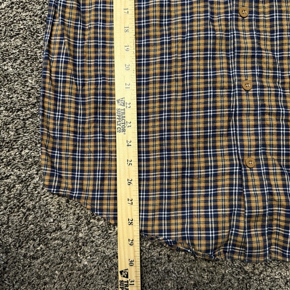 Patagonia Men's 100% Organic Cotton Plaid Long Sleeve Shirt Size Medium - Picture 4 of 5